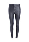 GOOD MIKAH LEATHER HIGH RISE PANT-Black-ALICE + OLIVIA