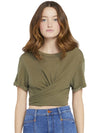 JASPER TEE WITH BACK TIE-OLIVE-ALICE + OLIVIA
