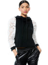 MUFFY PUFF SLEEVE HOODIE-ALICE + OLIVIA