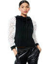 MUFFY PUFF SLEEVE HOODIE-ALICE + OLIVIA