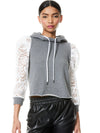 MUFFY PUFF SLEEVE HOODIE-ALICE + OLIVIA