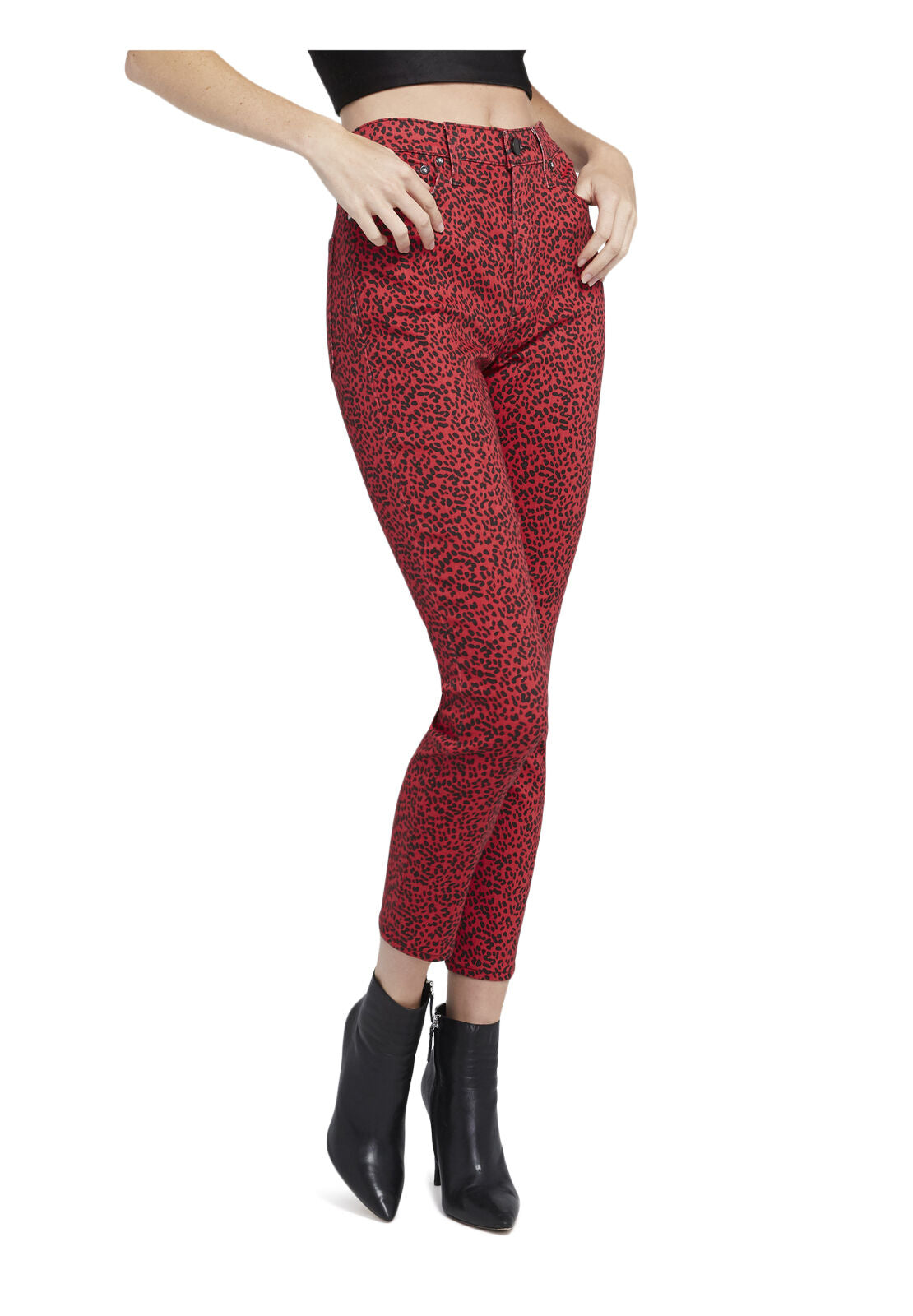 GOOD HIGH RISE LEOPARD JEAN-ALICE + OLIVIA