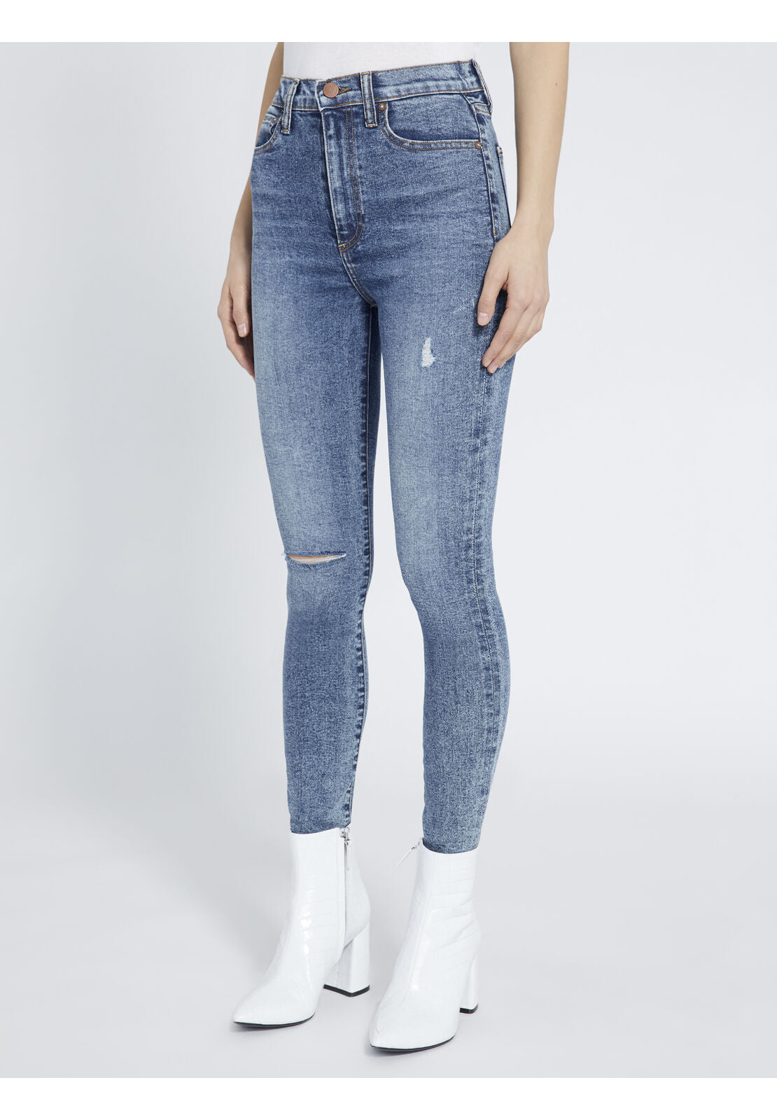 GOOD HIGH RISE ANKLE SKINNY JEAN-ALICE + OLIVIA