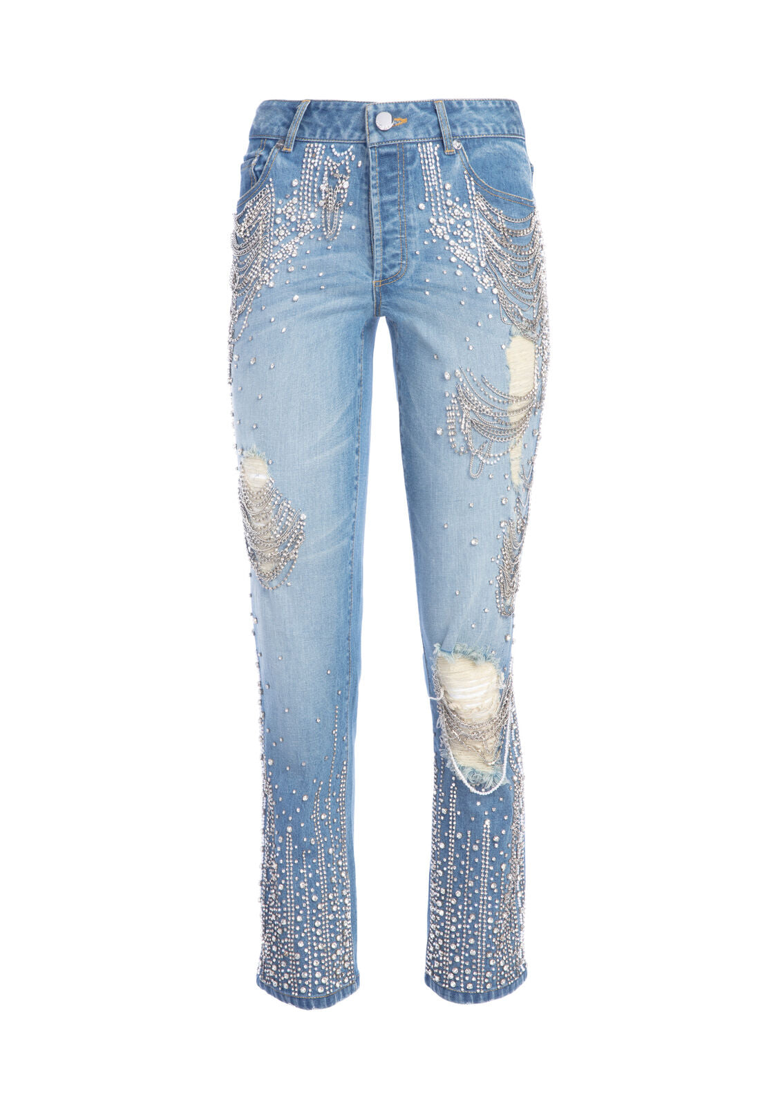 AMAZING CRYSTAL HIGH RISE JEAN-ALICE + OLIVIA