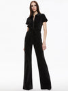GORGEOUS WIDE LEG JUMPSUIT-Black-ALICE + OLIVIA