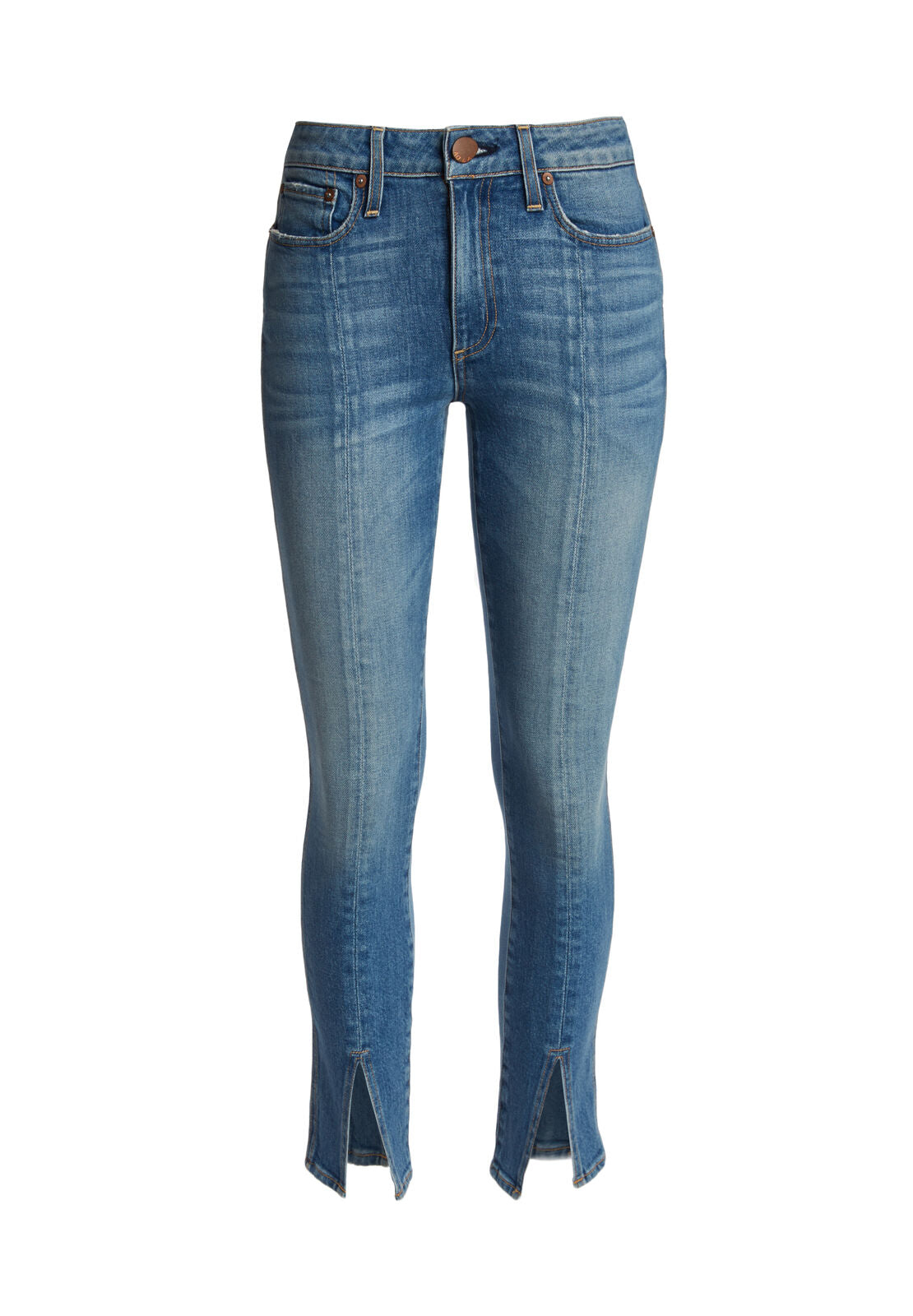 GOOD HIGHRISE ANKL SKNNY W SLT-ALICE + OLIVIA