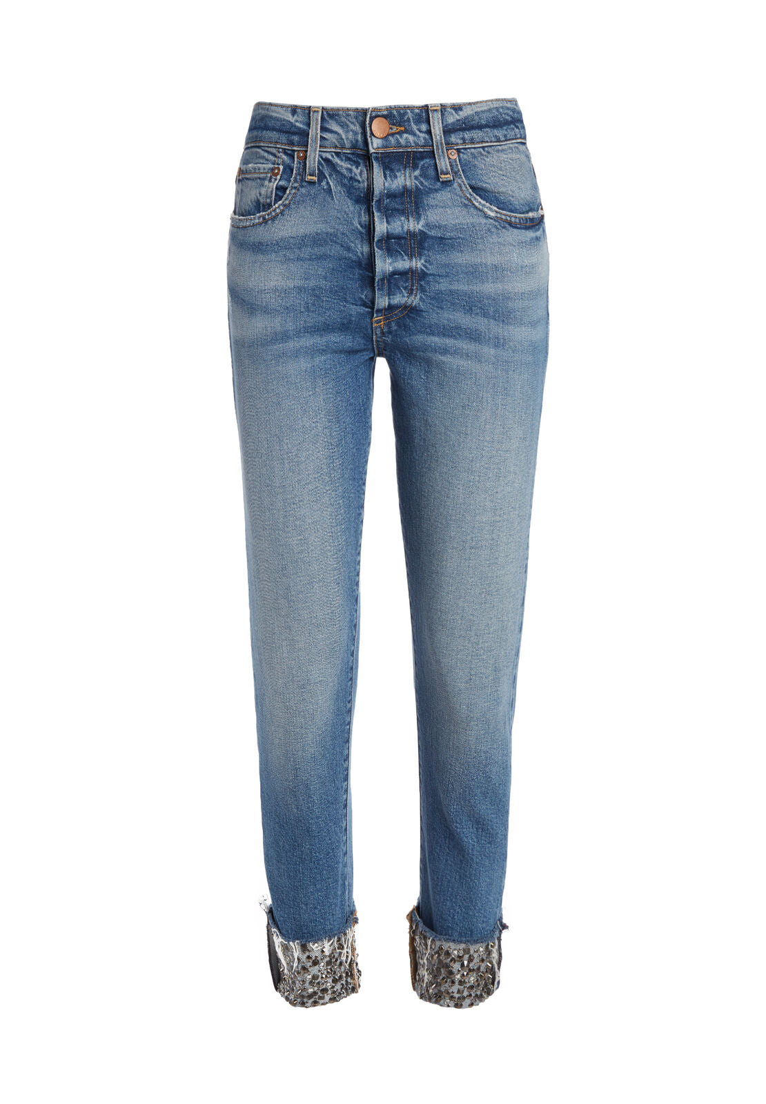 AMAZING HIGH RISE SEQUIN CUFF JEAN-ALICE + OLIVIA
