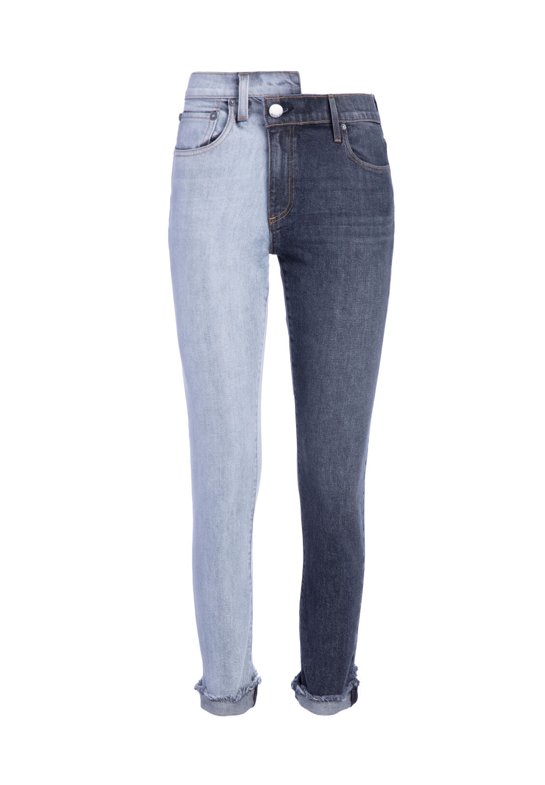 AMAZING TWO TONE BOYFRIEND JEAN