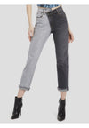 AMAZING TWO TONE HIGH RISE JEAN - DOUBLE VISION-ALICE + OLIVIA