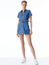 GORGEOUS DENIM DRESS WITH BRAID DETAIL-BEST INTENTIONS-ALICE + OLIVIA