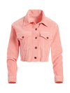 KENDALL CROPPED CORDUROY JACKET-ROSE-ALICE + OLIVIA