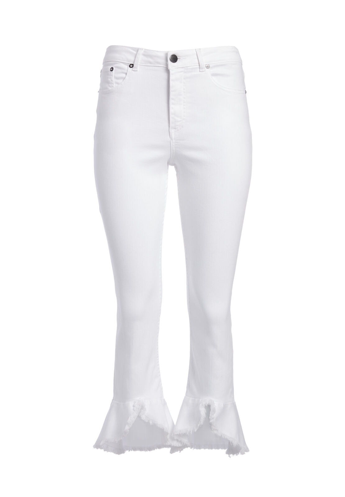 PERFECT ZOE RUFFLED HEM JEAN-VINTAGE SUGAR-ALICE + OLIVIA