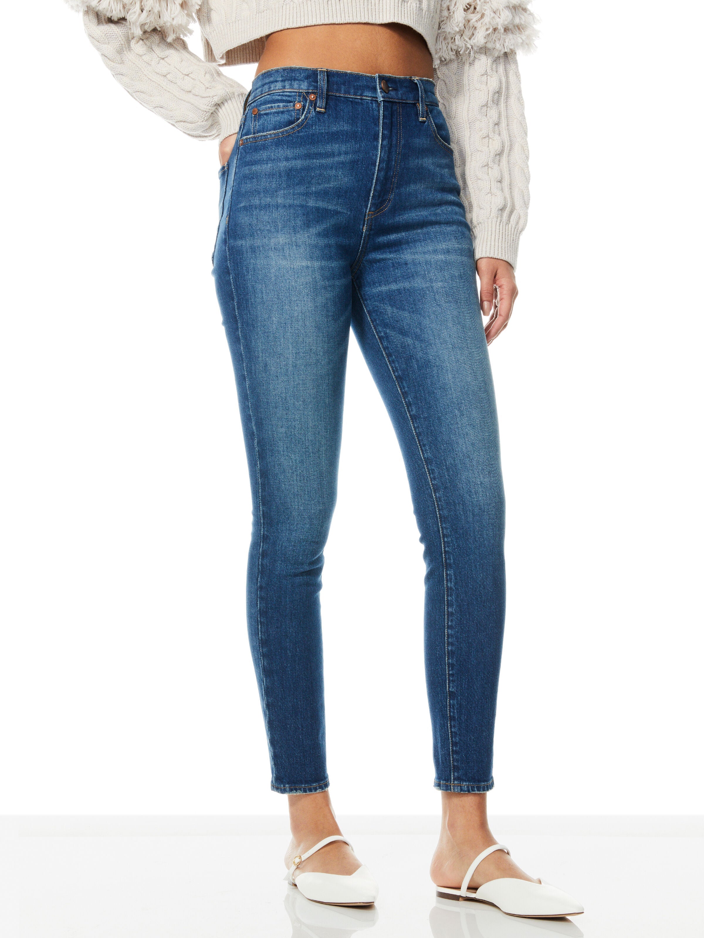GOOD HIGH RISE SKINNY JEAN-ALICE + OLIVIA