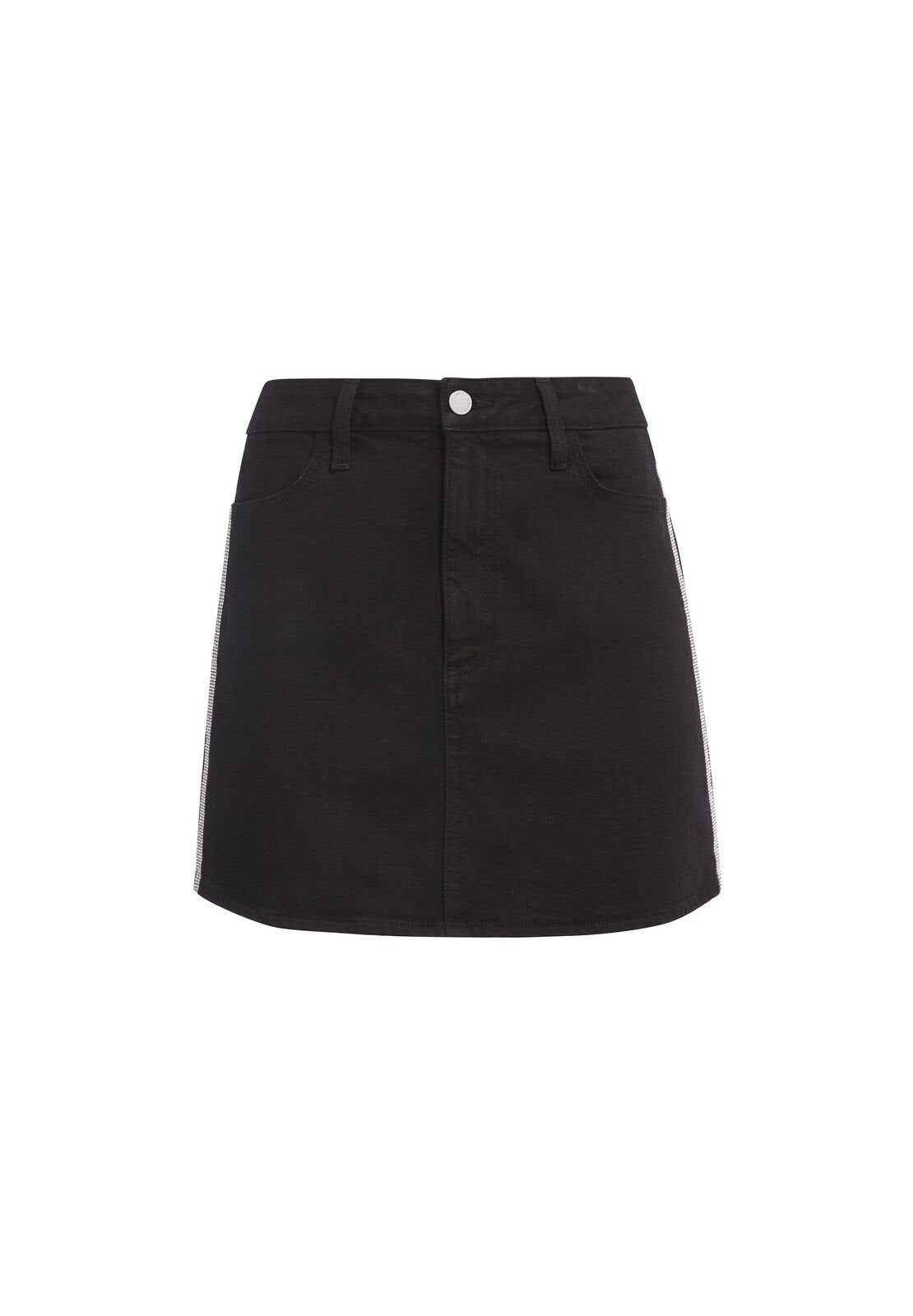 GOOD HIGH RISE CRYSTAL MINI SKIRT-NIGHT FEVER-ALICE + OLIVIA