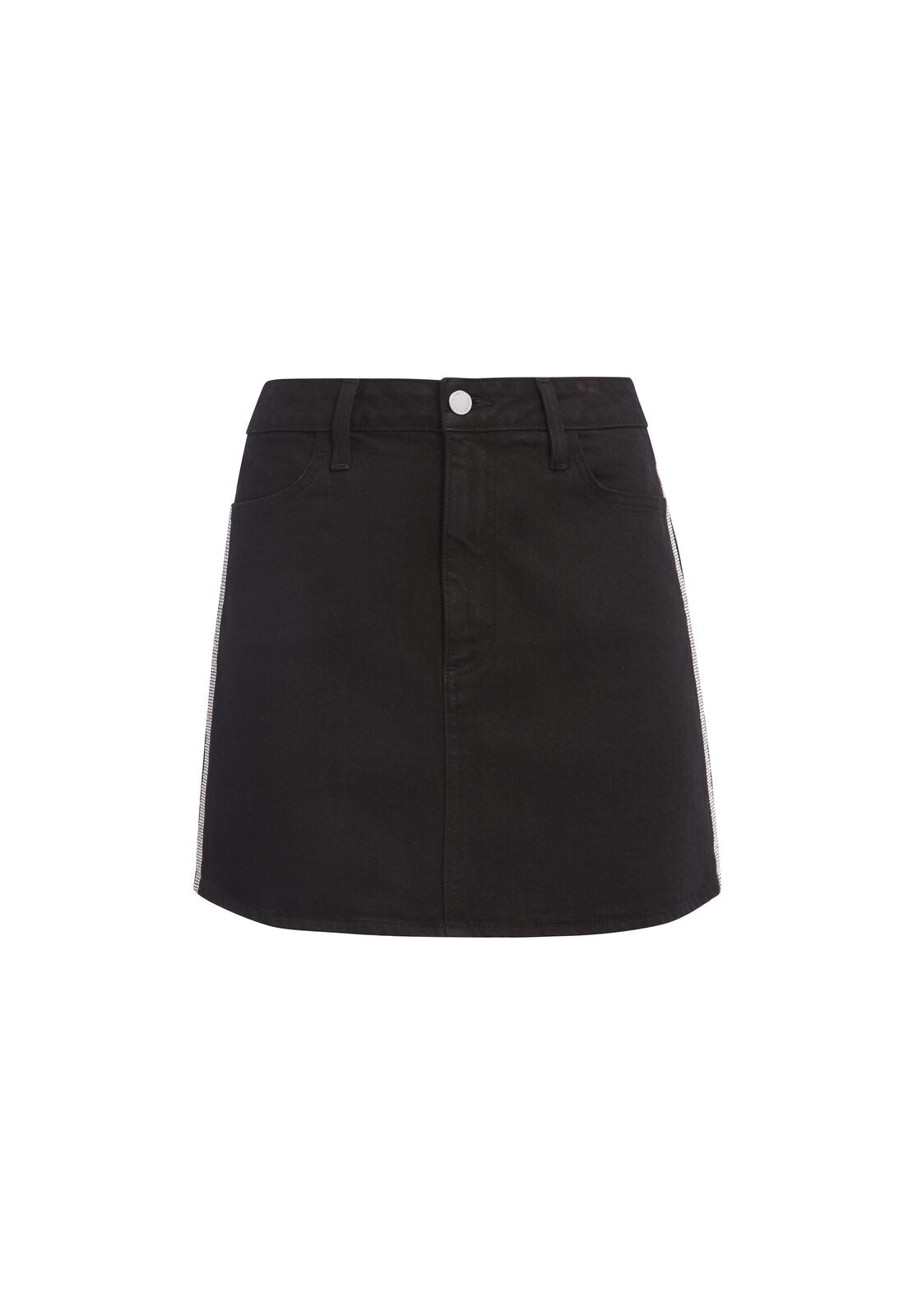 GOOD HIGH RISE CRYSTAL MINI SKIRT-NIGHT FEVER-ALICE + OLIVIA