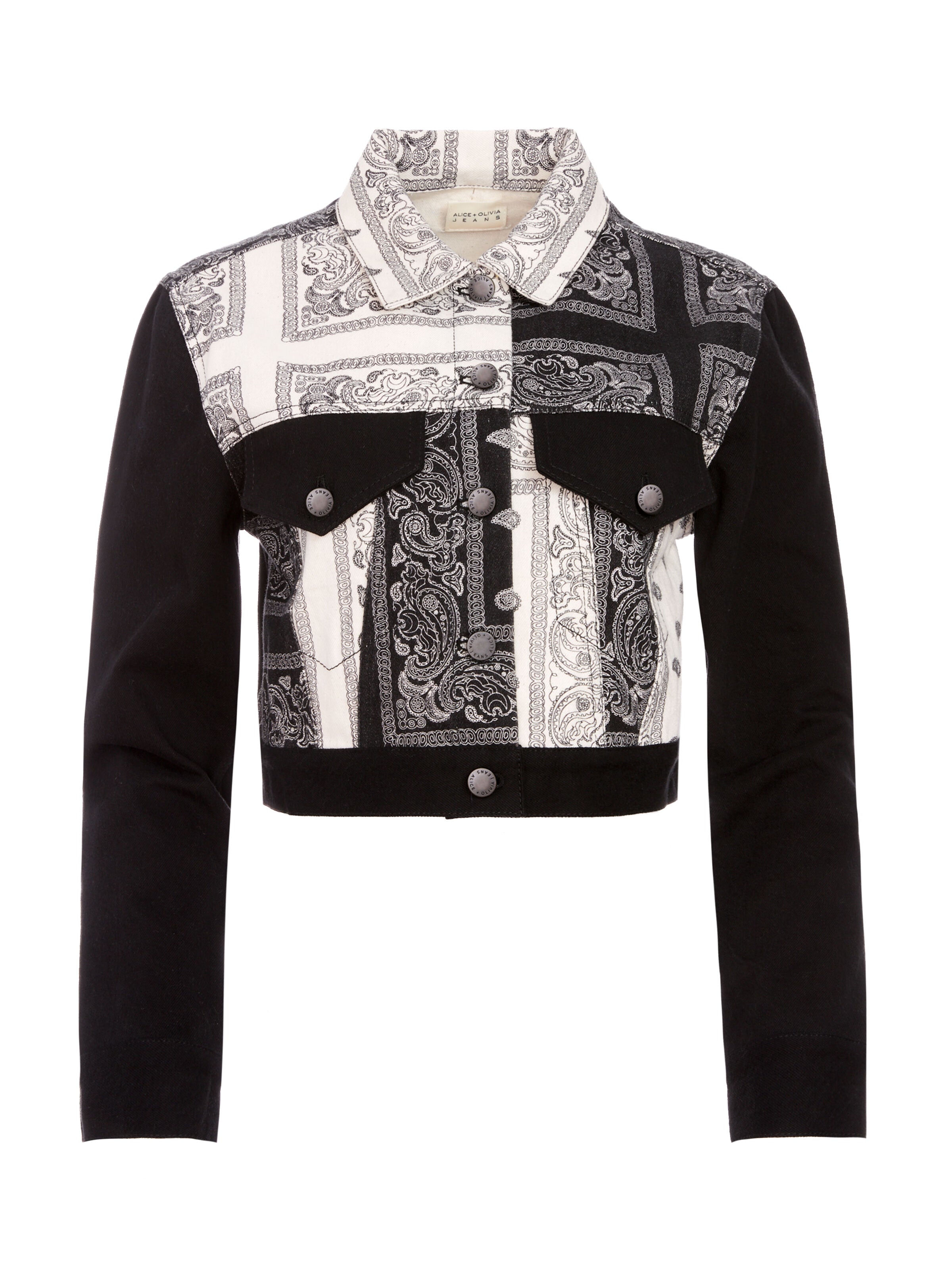 BANDANA PATCHWORK CROPPED JACKET-GET DOWN/MULTI-ALICE + OLIVIA