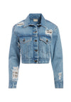 CROPPED CHAINMAIL JEAN JACKET-WHAT A BABE-ALICE + OLIVIA