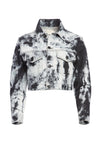 BOYFRIEND TIE DYE JEAN JACKET-TWILIGHT ZONE-ALICE + OLIVIA