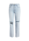 AMAZING HIGH RISE DISTRESSED JEAN-HONEY HONEY-ALICE + OLIVIA