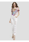 GENEVIVE DISTRESSED GIRLFRIEND JEAN-ALICE + OLIVIA