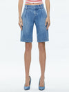 ERIC LOW RISE BERMUDA SHORT-GEORGIA VINTAGE BLUE-ALICE + OLIVIA