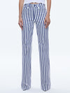 KEIRA MID RISE 70S BOOTCUT JEAN-ADMIRAL STRIPE INDIGO-ALICE + OLIVIA