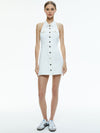 KENDALL DENIM MINI DRESS-OFF WHITE-ALICE + OLIVIA