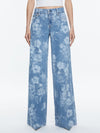TRISH LOW RISE BAGGY JEAN-LOTUS FLORAL-ALICE + OLIVIA