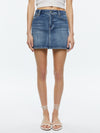 JOSS HIGH RISE BUCKLE BACK MINI SKIRT-BROOKLYN BLUE-ALICE + OLIVIA