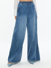 KENLEY DENIM PALAZZO PANT-BROOKLYN BLUE-ALICE + OLIVIA