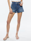 ERNIE LOW RISE BUCKLEBACK SHORT-BROOKLYN BLUE-ALICE + OLIVIA