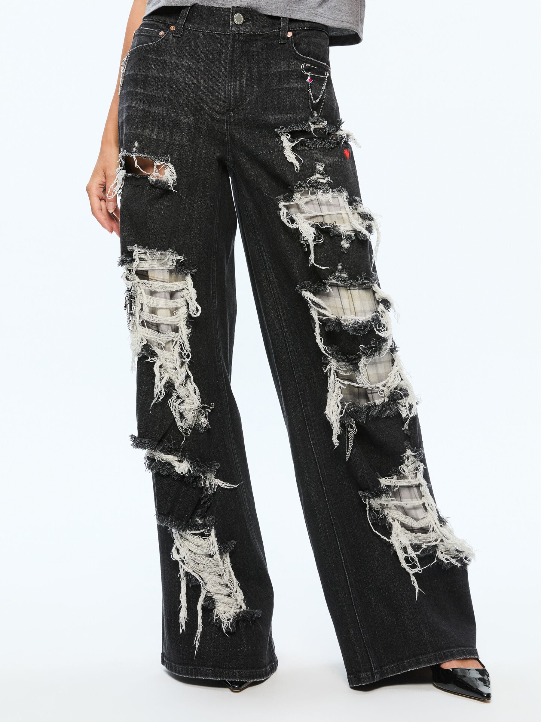 HARPER JEAN-MAYA CHARCOAL BLACK-ALICE + OLIVIA