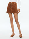 JOSS HIGH RISE BUTTON FRONT CORDUROY SKIRT-ALICE + OLIVIA