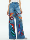 TUCKER PAINTED JEAN-AVERY BLUE/MULTI-ALICE + OLIVIA