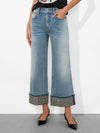 WEEZY EMBELLISHED JEAN-SIERRA LIGHT BLUE-ALICE + OLIVIA