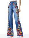 GORGEOUS EMBROIDERED WIDE LEG JEANS-ALICE + OLIVIA
