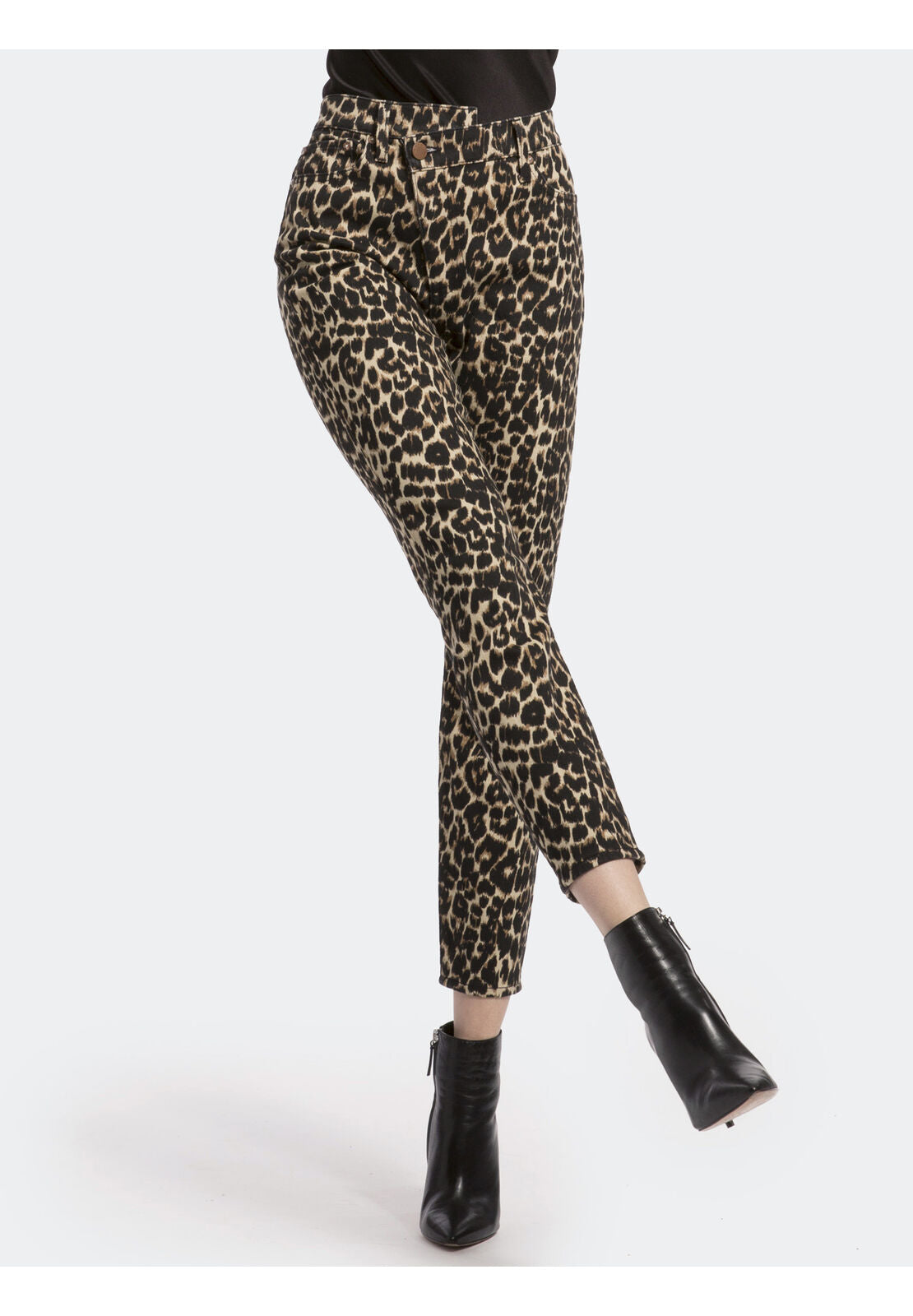 GOOD HIGH RISE LEOPARD SKINNY JEANS-ALICE + OLIVIA