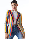 BREANN FITTED BLAZER-BOHEME STRIPE-ALICE + OLIVIA