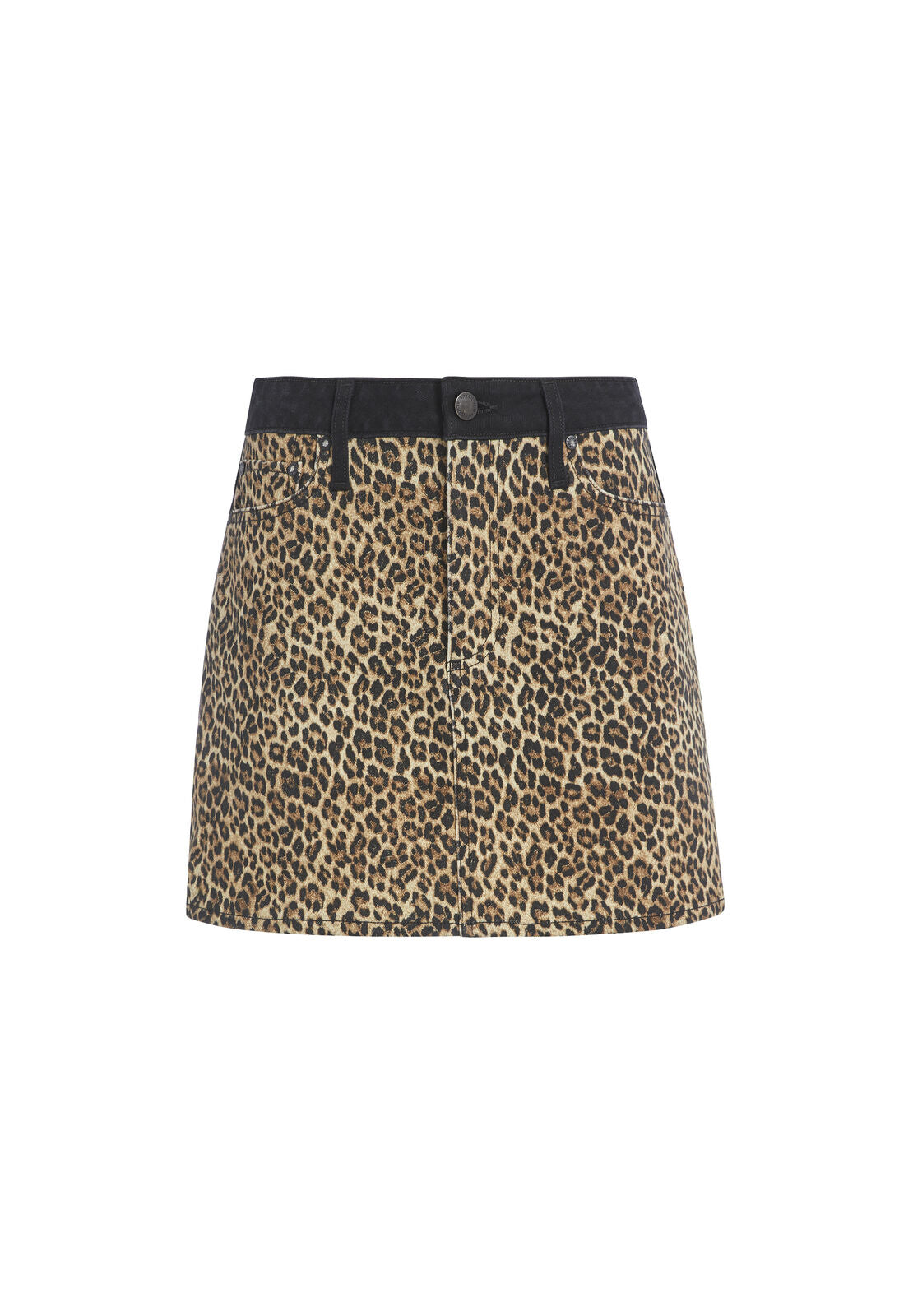 GOOD HIGH RISE LEOPARD MINI SKIRT-QUEEN OF THE NIGHT-ALICE + OLIVIA