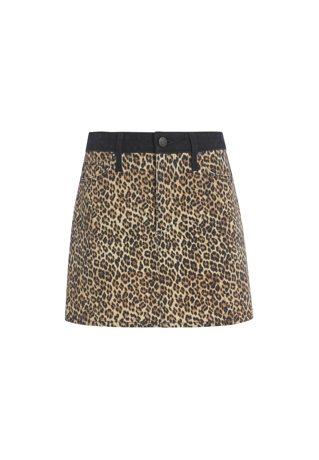 GOOD HIGH RISE LEOPARD MINI SKIRT-QUEEN OF THE NIGHT-ALICE + OLIVIA