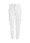 HYDE HIGH WAISTED CARGO PANT-White-ALICE + OLIVIA