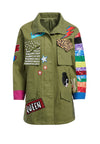 RUSSO PTCHWRK OVRSZD PARKA-ARMY/MULTI-ALICE + OLIVIA