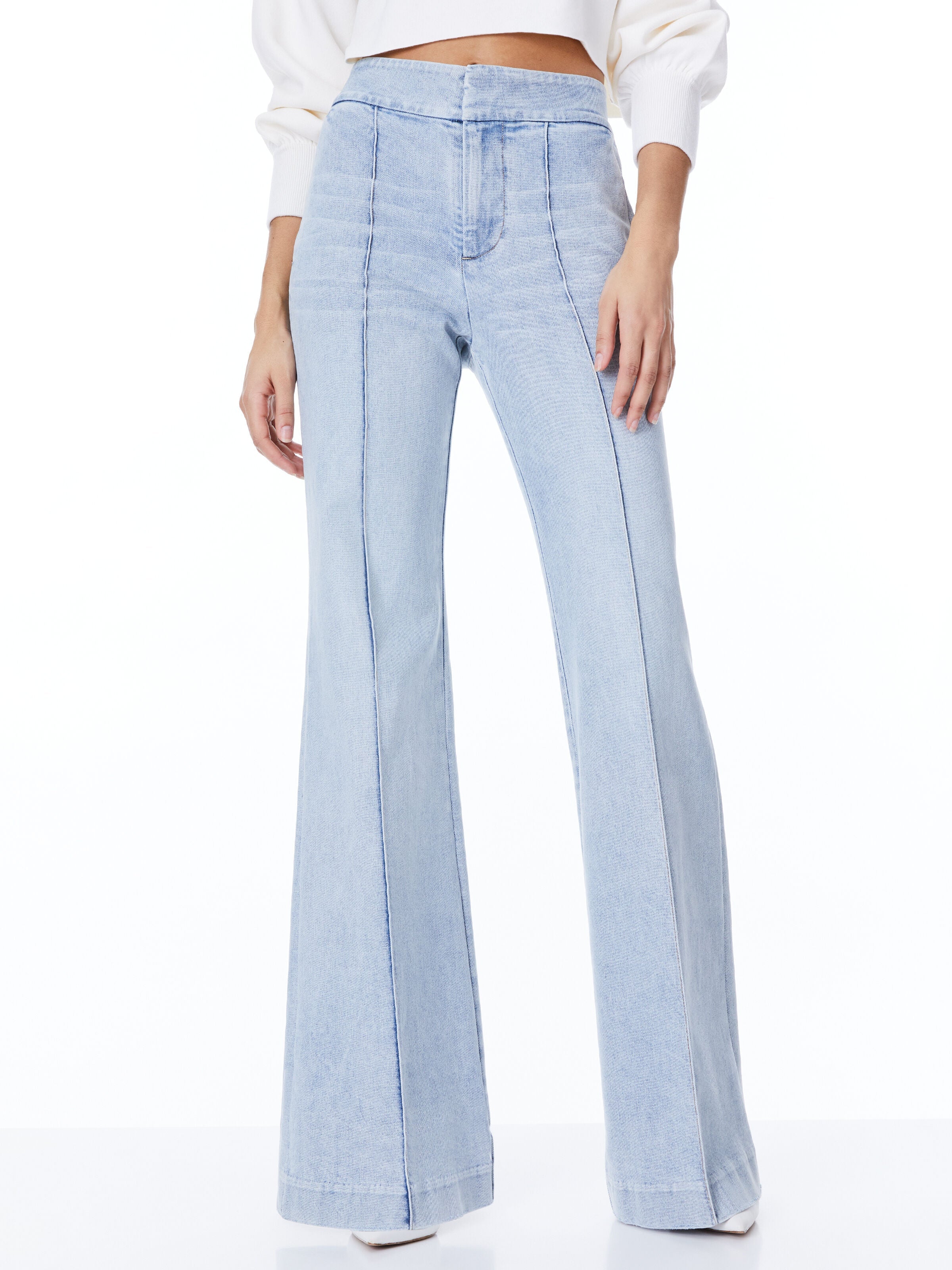 DYLAN HIGH WAISTED WIDE LEG JEAN-ALICE + OLIVIA