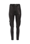 LEATHER SKINNY CARGO PANT-Black-ALICE + OLIVIA