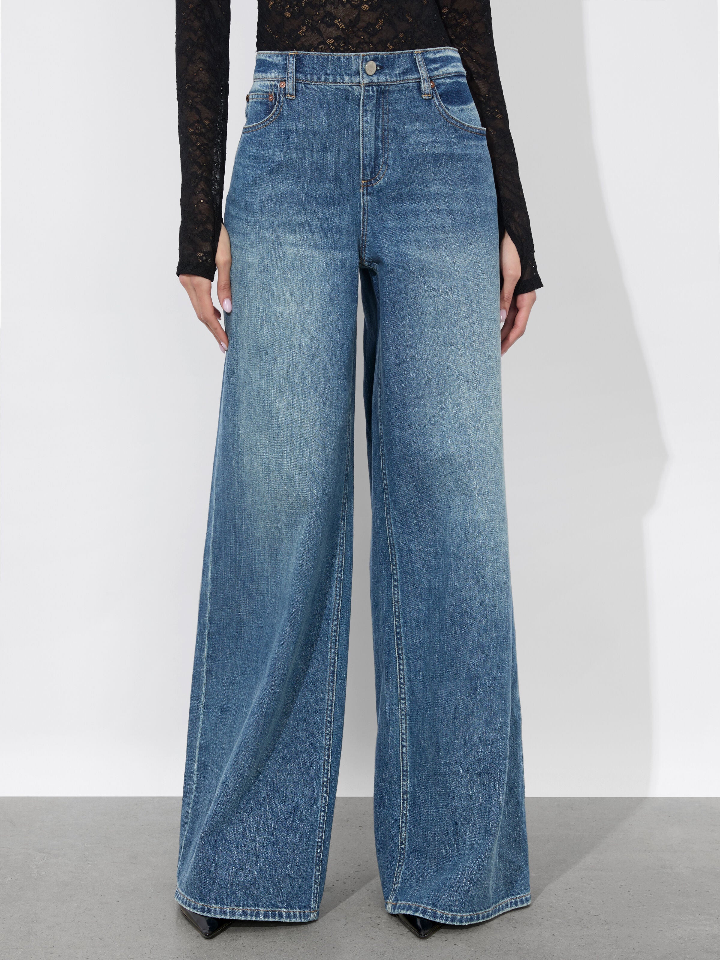 HARPER JEAN-LIANA VINTAGE BLUE-ALICE + OLIVIA