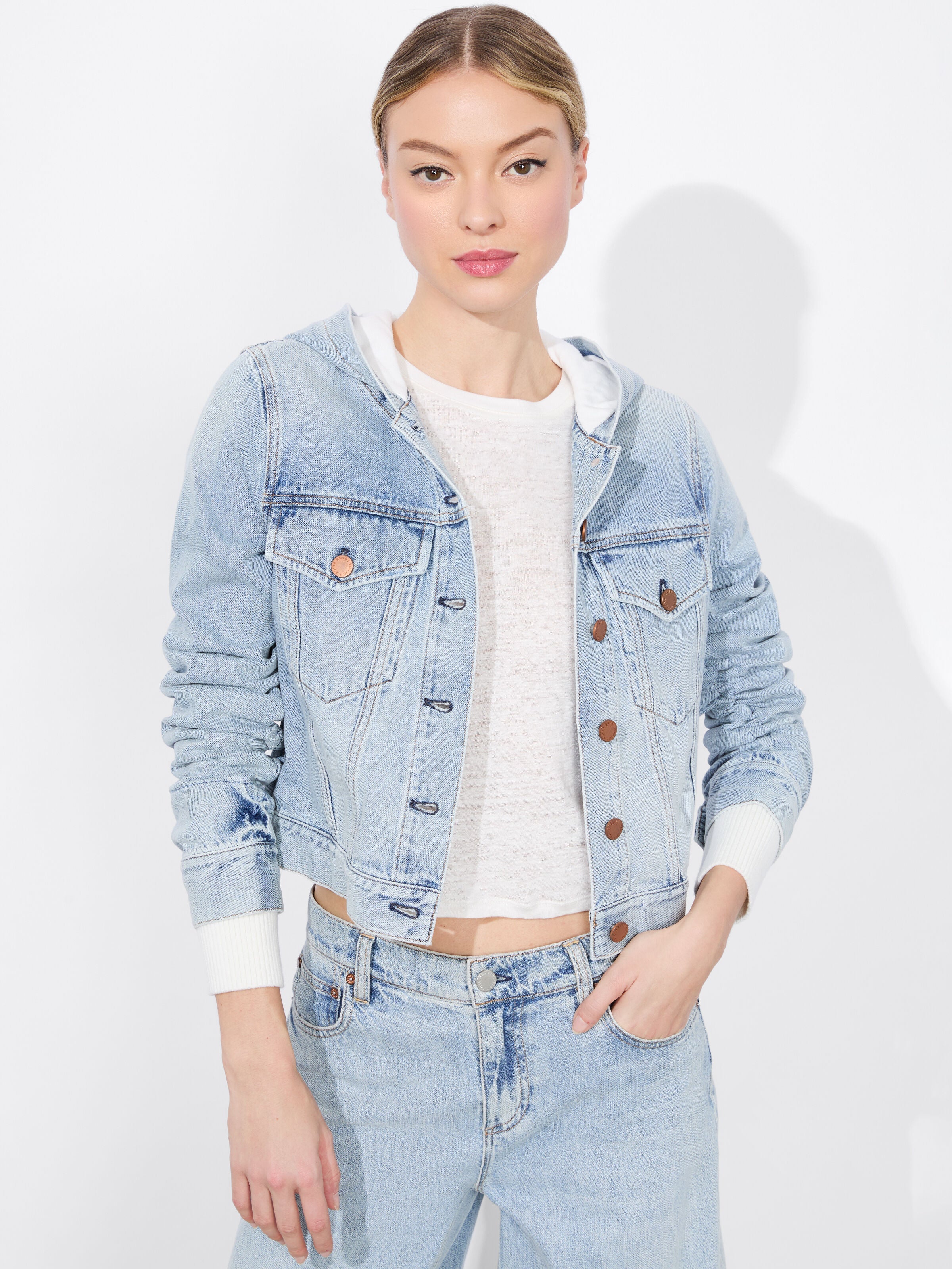 EMMA HOODIE JACKET-ROCKSTAR BLUE-ALICE + OLIVIA