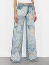 TRISH LACE JEAN-ROCKSTAR BLUE-ALICE + OLIVIA