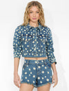 JEFF EMBROIDERED DENIM JACKET-MEDIUM WASH-ALICE + OLIVIA