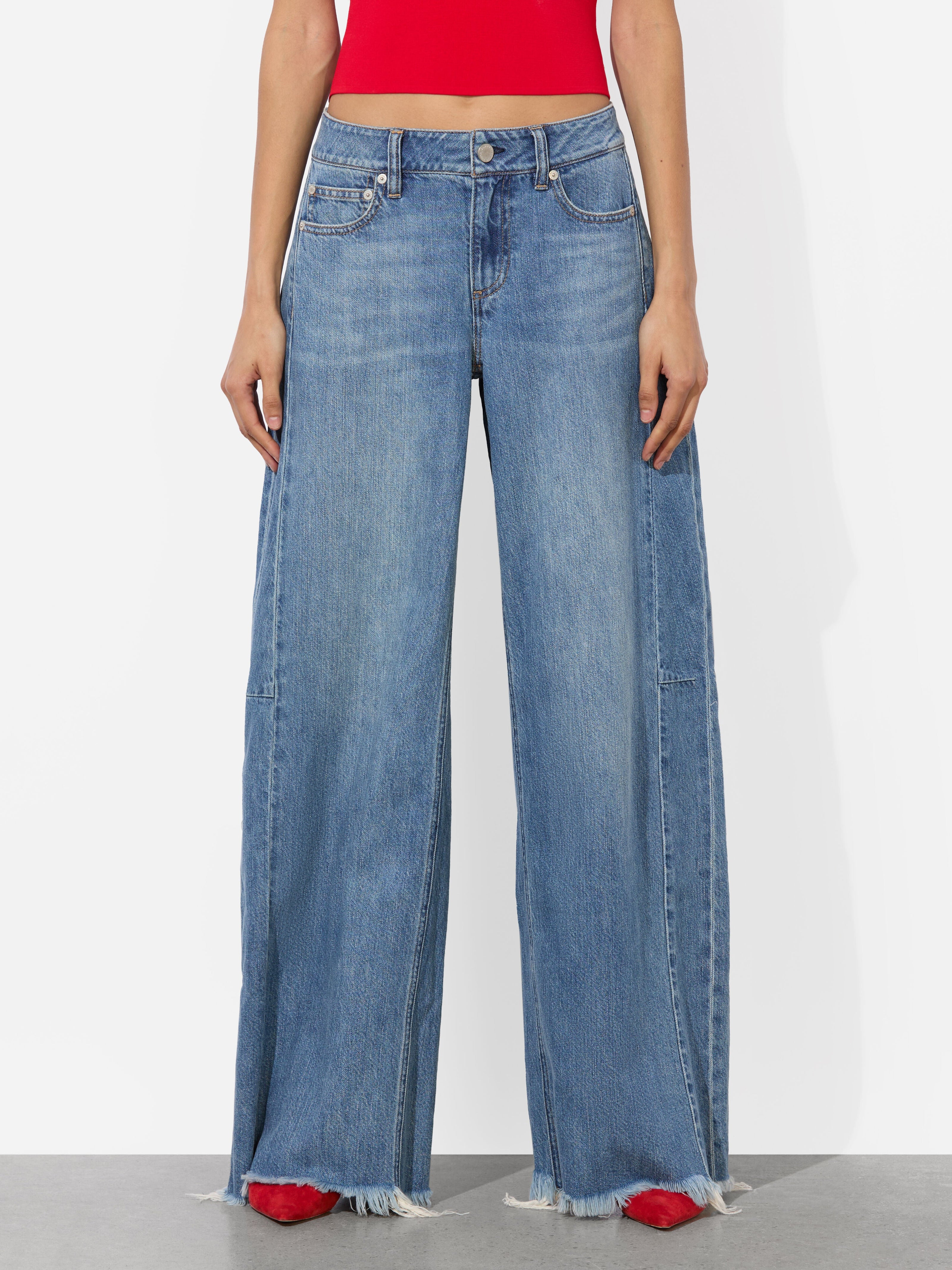 STU BAGGY JEAN-LIVIA VINTAGE BLUE-ALICE + OLIVIA