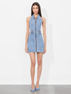 AXELLE DENIM MINI DRESS-PEYTON VINTAGE BLUE-ALICE + OLIVIA